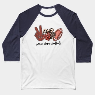 Peace Love Football Baseball T-Shirt